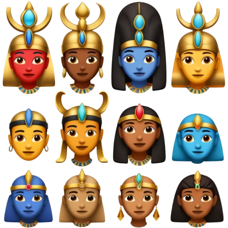 fammi una emoji che rappresenta tutti gli dei egizi emoji