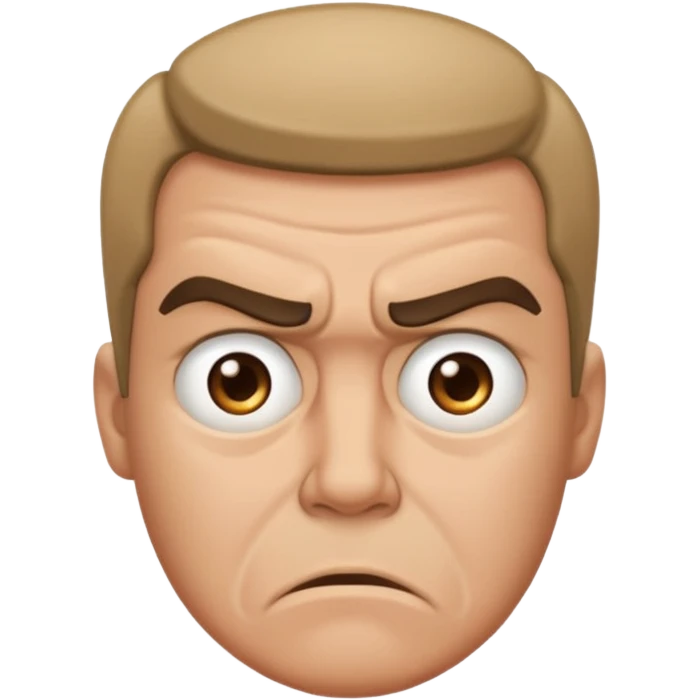 A frown (as if saying something) emoji