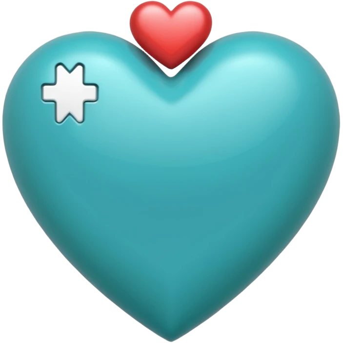 Corazón turquesa emoji