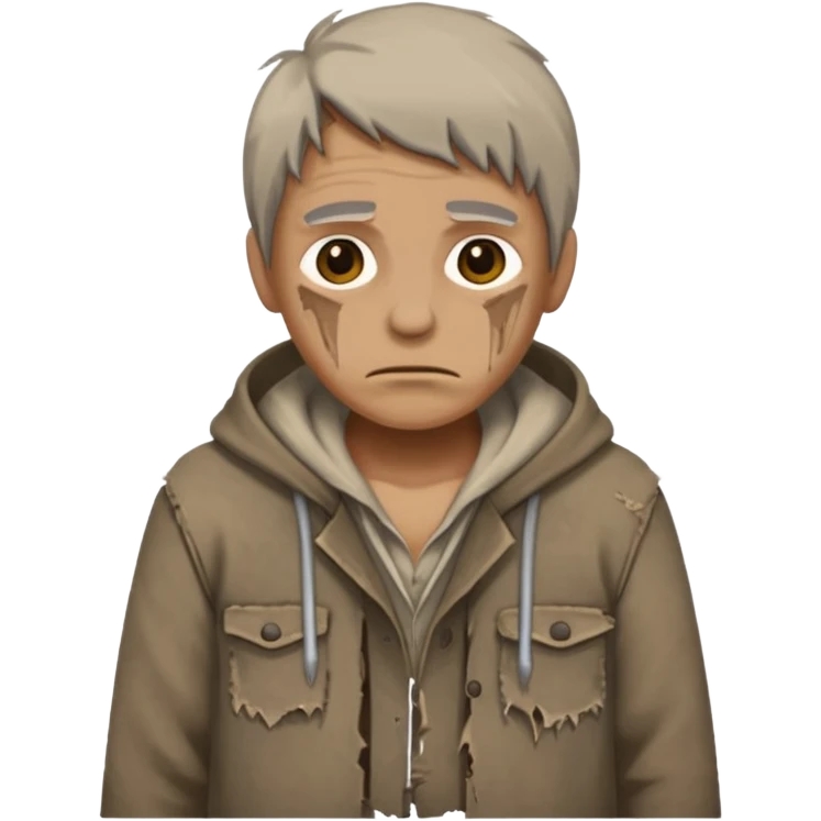 сгенерируй бедного человека emoji