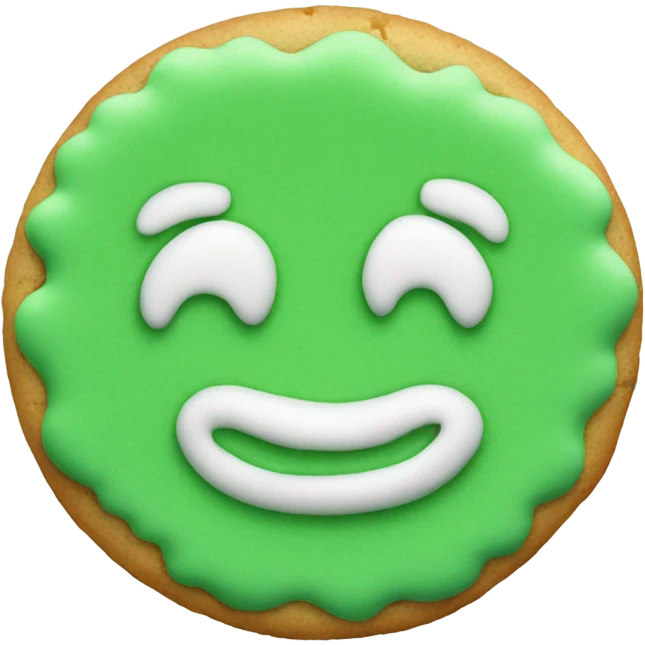 Matcha cookie  emoji