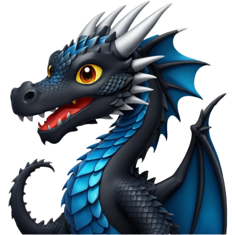 Emoji dragão negro emoji