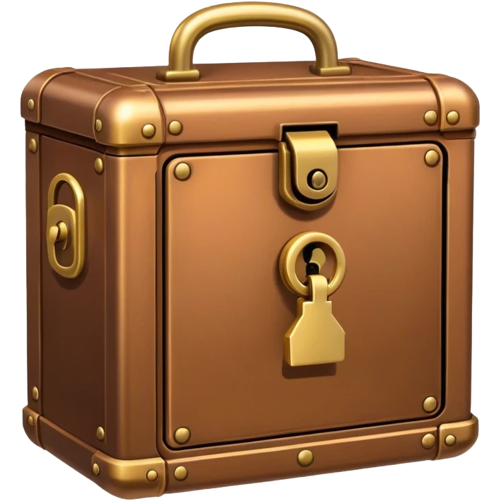 bronze vintage lockbox emoji
