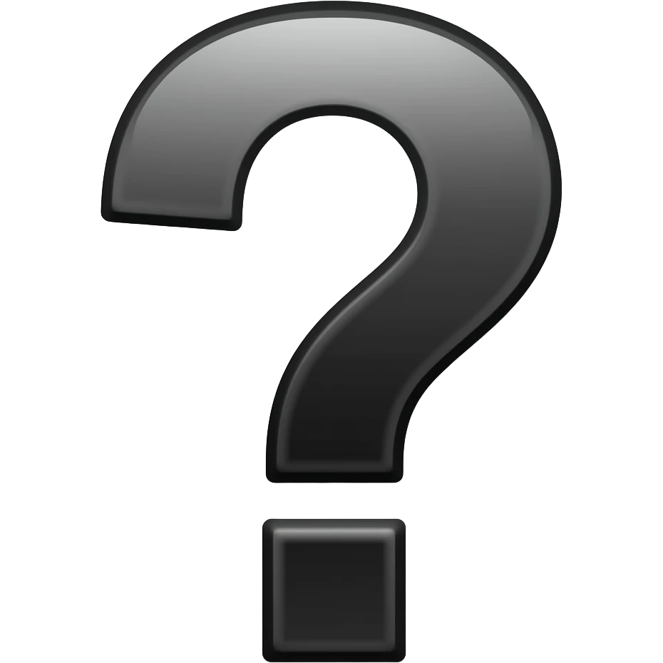 simbolo de pregunta negro emoji