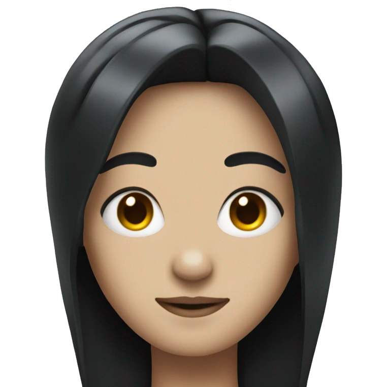 robot with black hair emoji