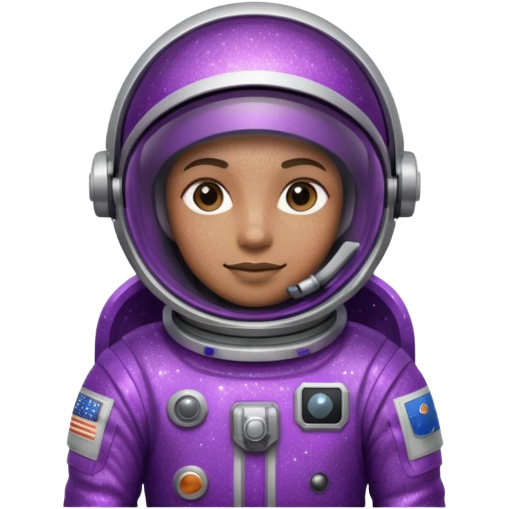 glitter purple astronaut emoji