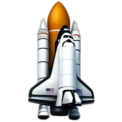 space shuttle emoji