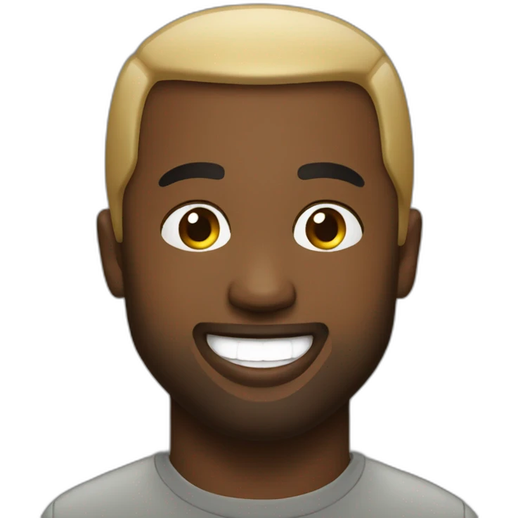 Kanye west smiling emoji