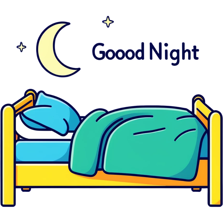 write “good night” in text in letters… Not good morning emoji