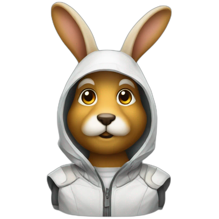 Conejo futurista emoji