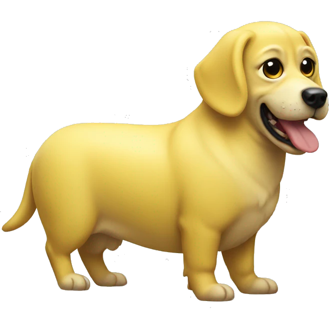 Banana dog emoji