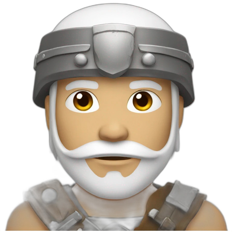 barbarian soldier with white skin facing forward emoji