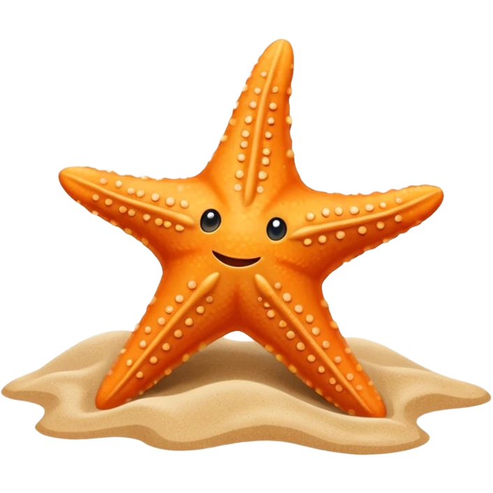 starfish with a beach background emoji