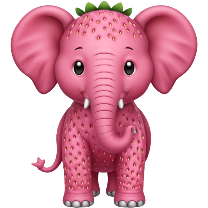 Strawberry éléphant emoji
