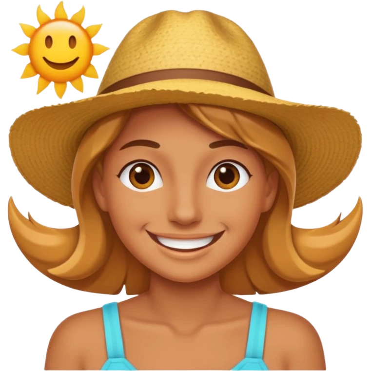 Gülen yaz güneşi emoji