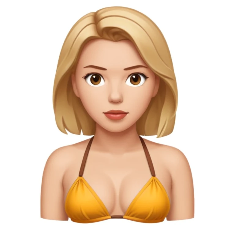 Scarlett Johansson bikini model emoji
