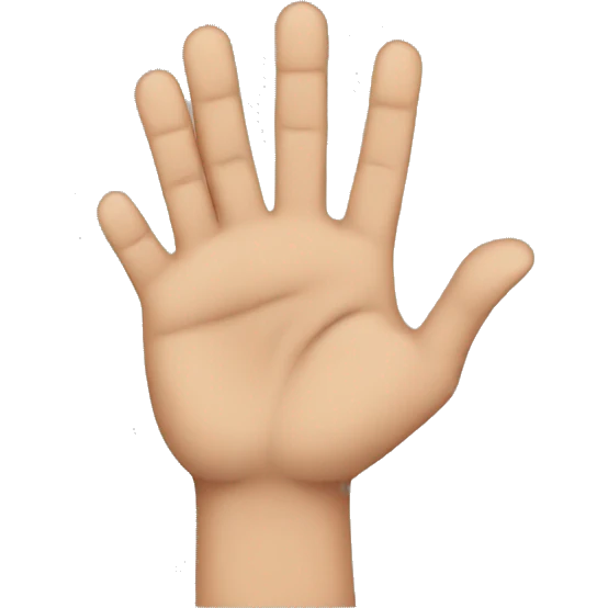 Man with six fingers emoji