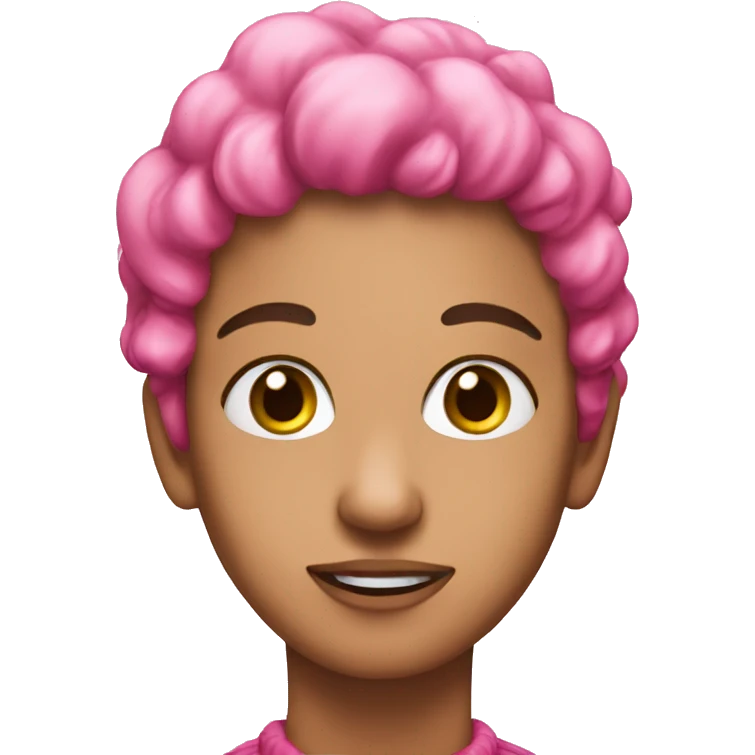 Pink Christmas emoji