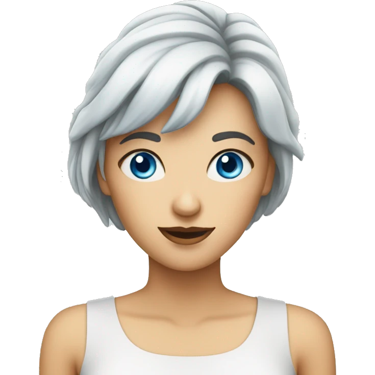 Frau mit blauen Augen emoji