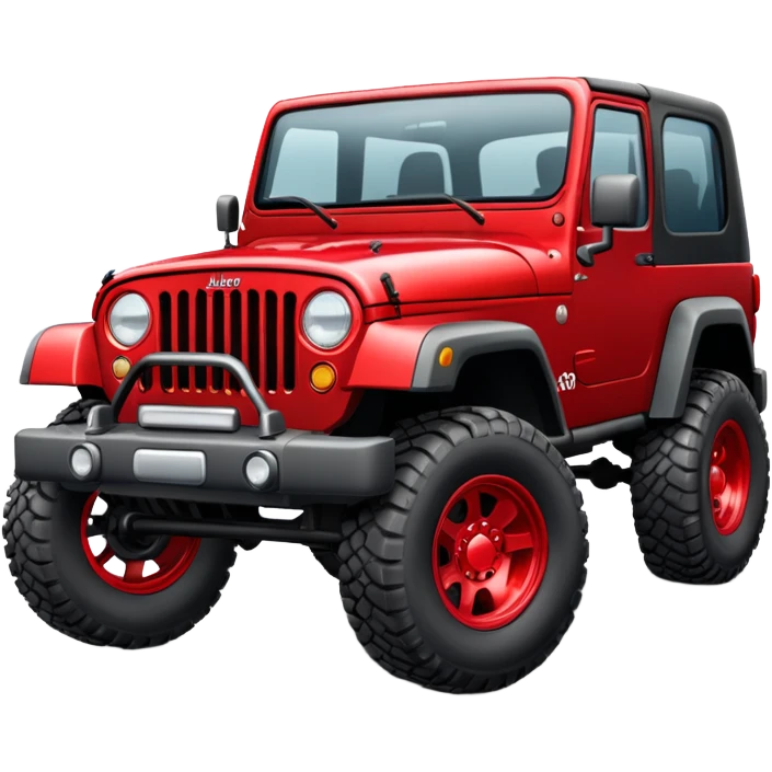 Red jeep emoji