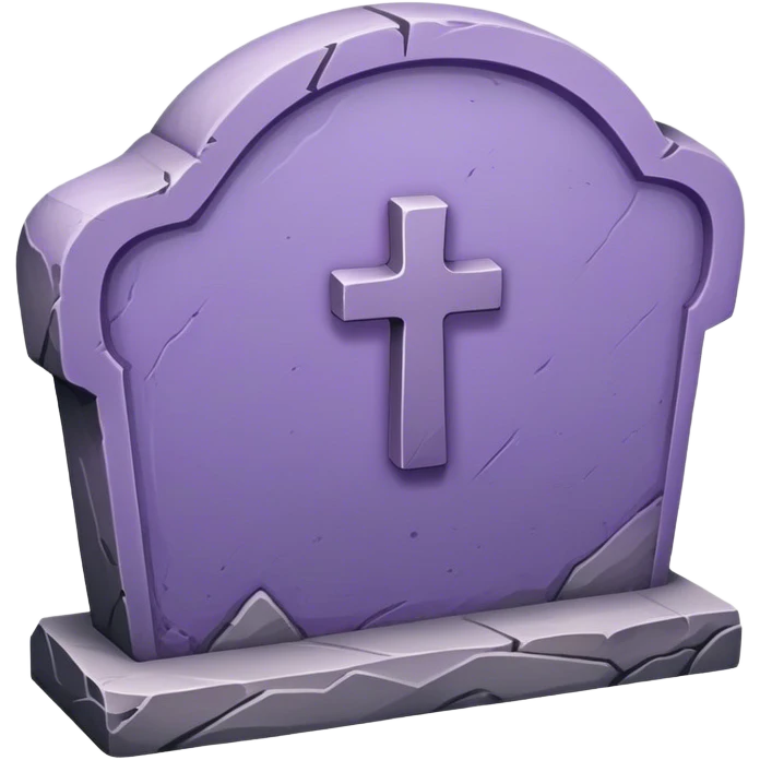 Purple gravestone emoji