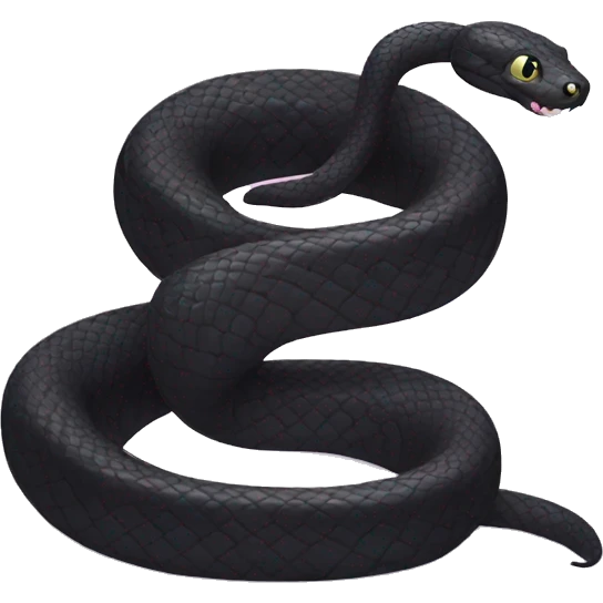 Cute Black snake emoji