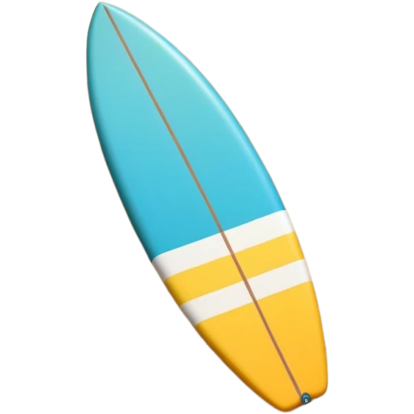 Surf board colorful beachy emoji