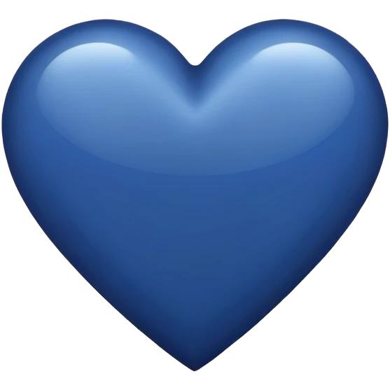 Navy blue heart emoji