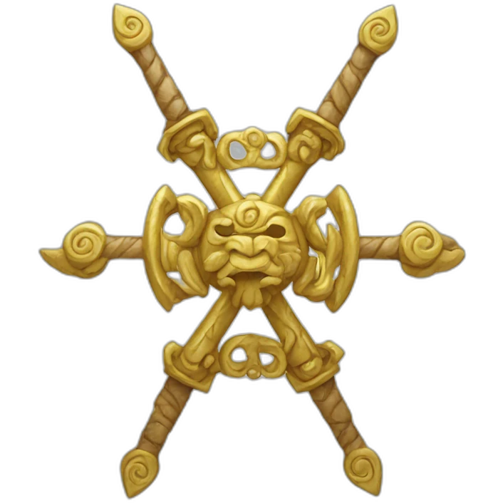 Crossed vajra emoji