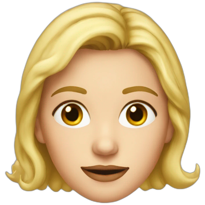 Sandra Huller german actress face head emoji