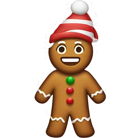 ginger bread christmas emoji