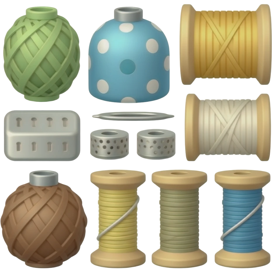 Sewing accessories emoji
