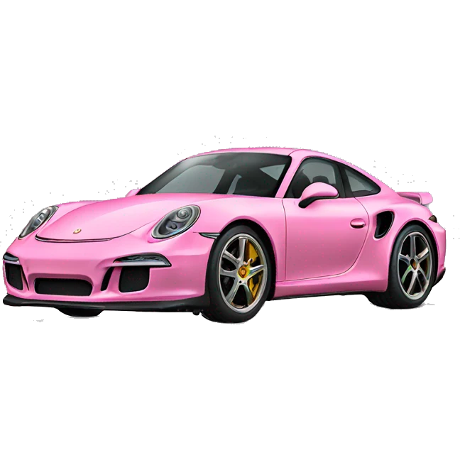 Pink porshe  emoji