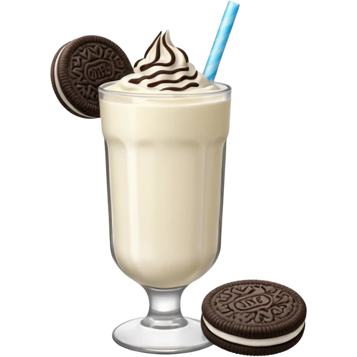 Oreo white Smoothie emoji