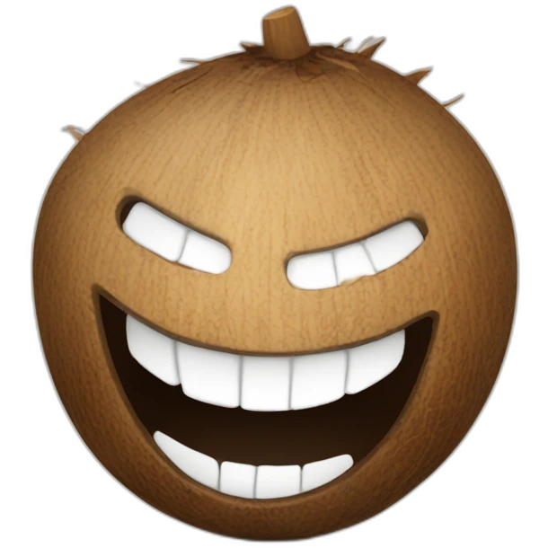 Coconut smile emoji