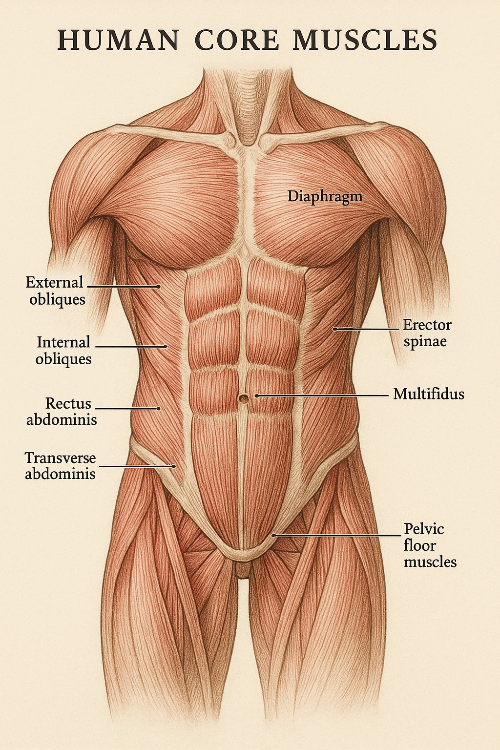 muscoli del Core anatomia emoji
