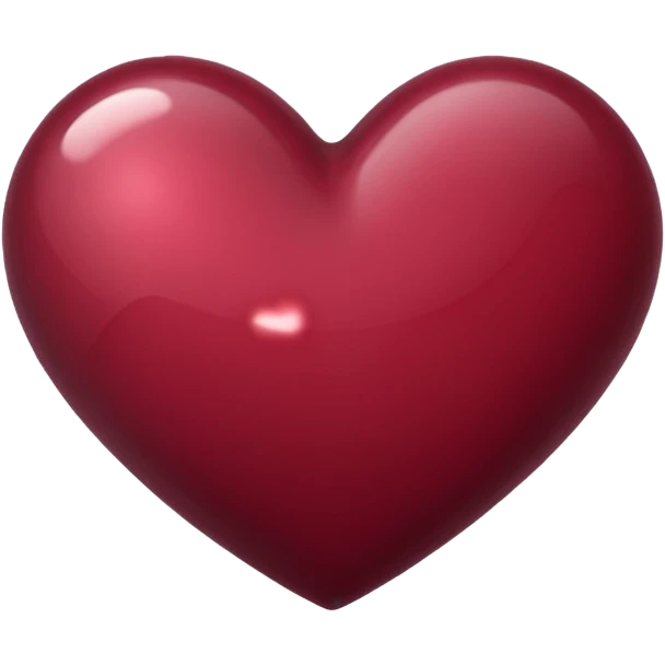 Burgundy heart emoji