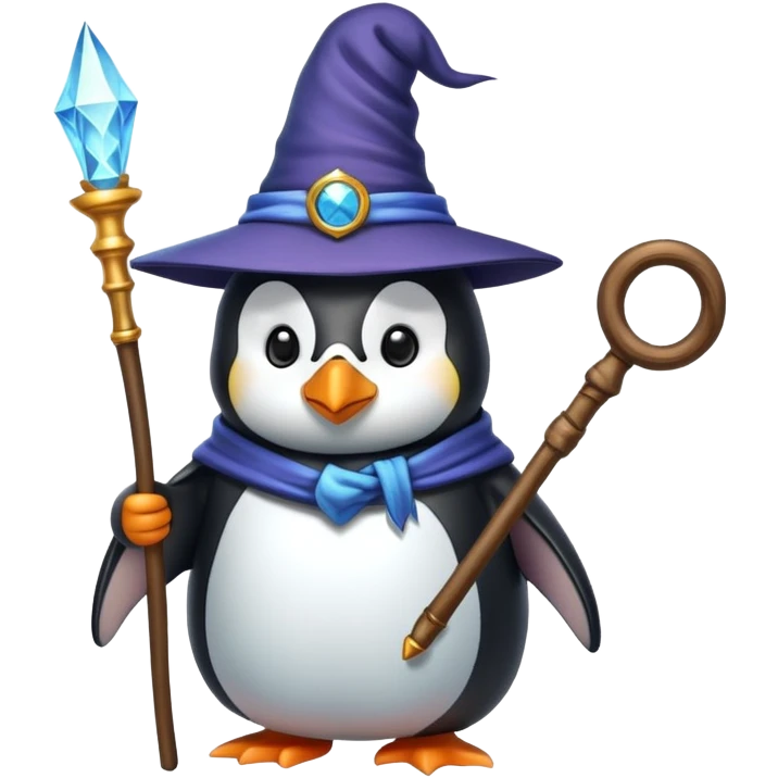 Penguin Wizard emoji