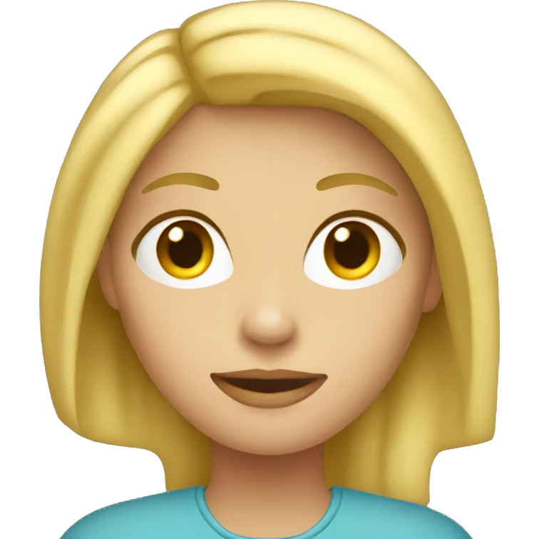 Femme blonde ordinateur emoji