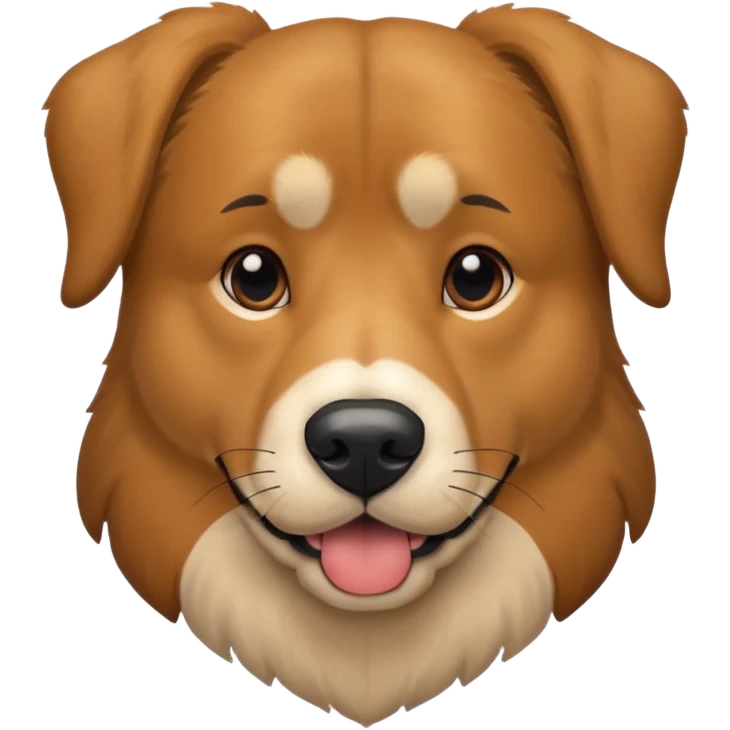 a big dox mix with regular dog and german shepard emoji