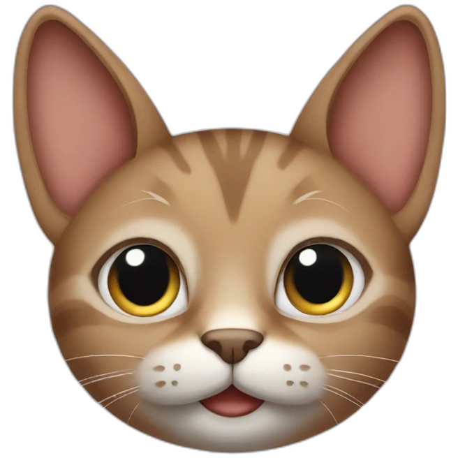 Cat with big ears emoji