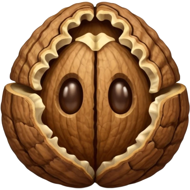 walnut with shell emoji