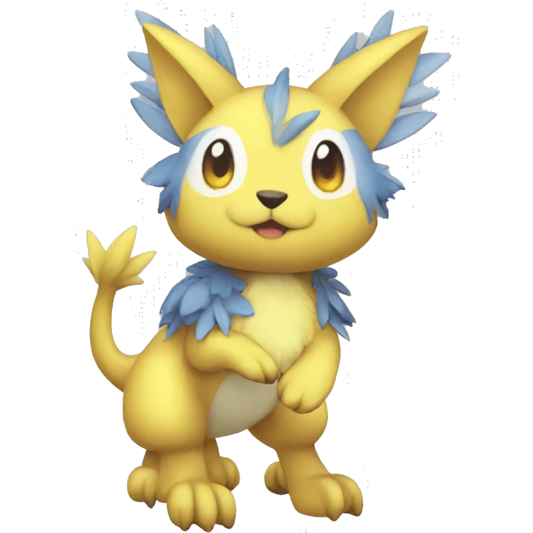 cute cool Digimon-Fakemon-animal full body emoji