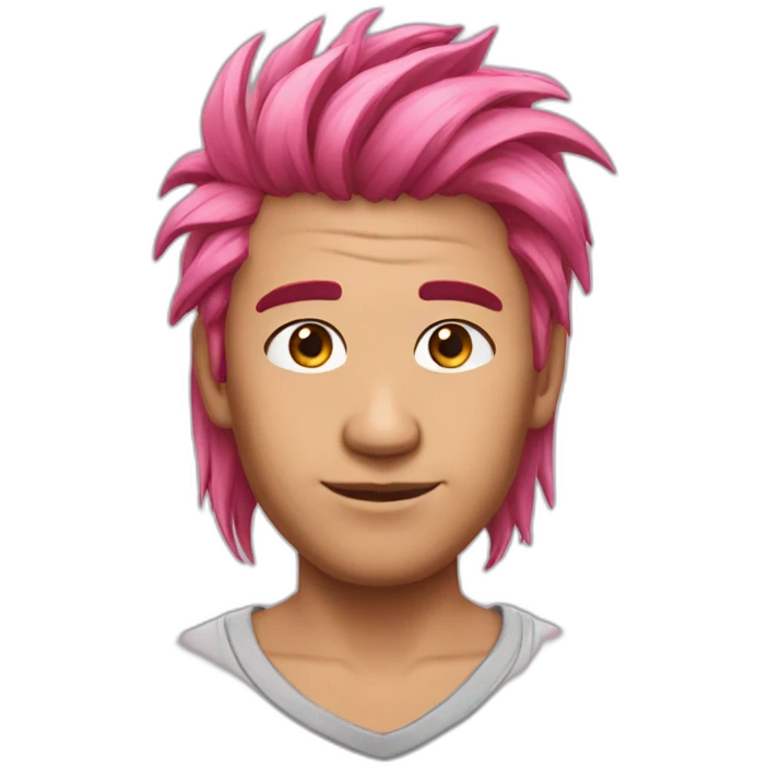 pinkhair-redgrasses-uncle emoji
