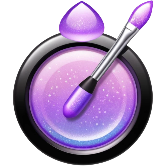 lilac gradient glitter cosmetics emoji