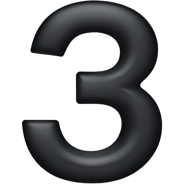 number 3 emoji