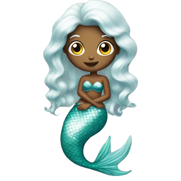 Pearly mermaid emoji