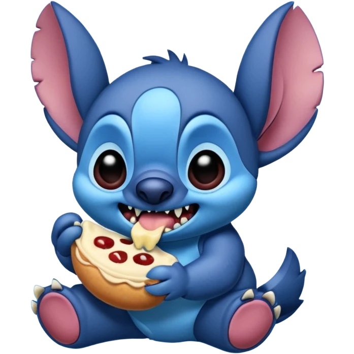 Stitch eating stitch emoji
