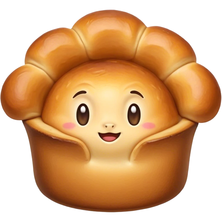 Cinematic Realistic Yorkshire Pudding Dish Emoji, showcasing a light, airy, golden puff with a crispy exterior rendered with lifelike detail and soft natural lighting that accentuates its classic appeal. emoji