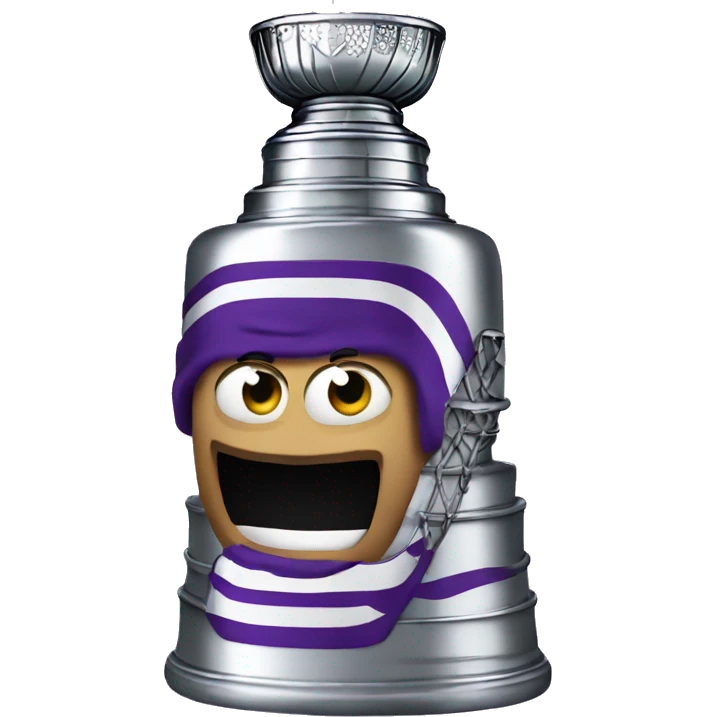 A purple Stanley cup emoji